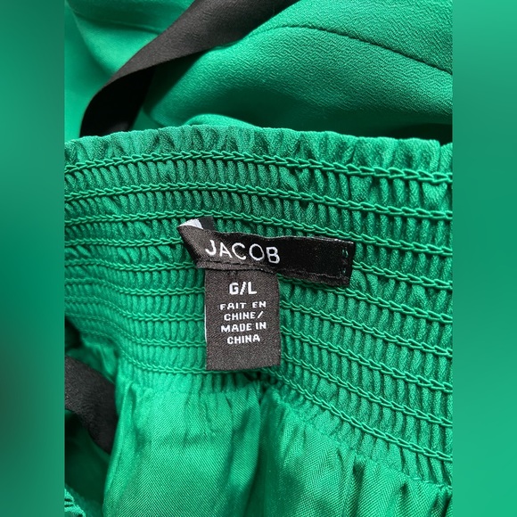 Jacob dress. Green with long black ribbon. Women’s size large. Beautiful! - Picture 4 of 4